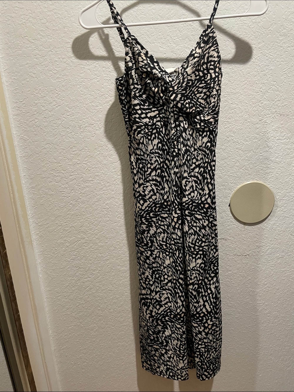 H&M Black and White Printed Jumpsuit